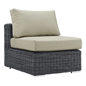 modway summon patio armless chair