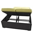 Modway Evince Double Patio Chaise in Espresso and Peridot