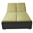 Modway Evince Double Patio Chaise in Espresso and Peridot
