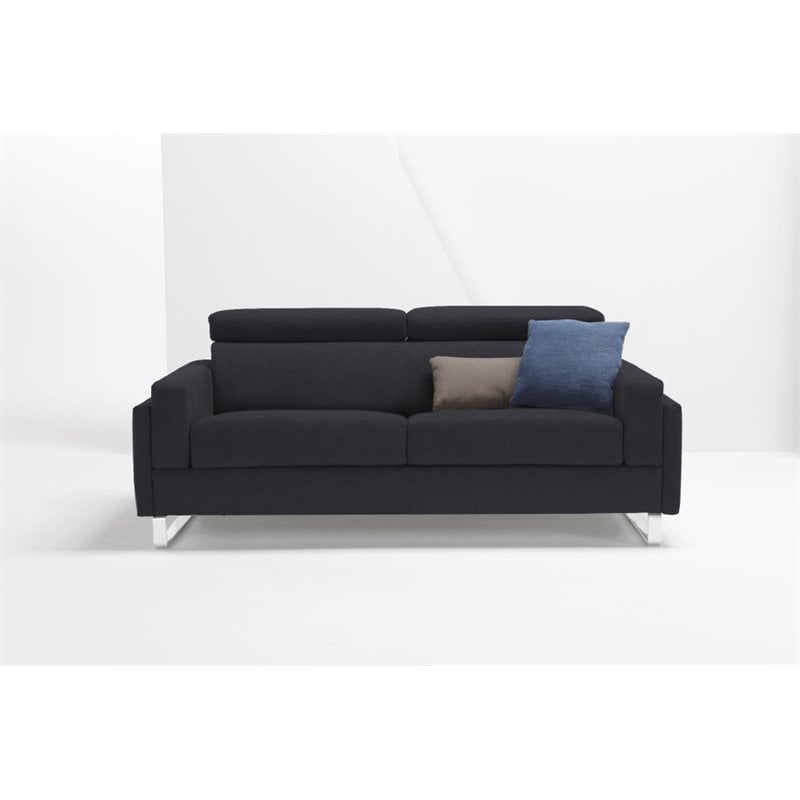 Pezzan Firenze Queen Pull Out Sofa Bed in Dark Gray ...