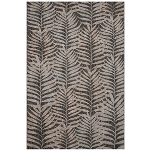 loloi isle rug in natural and black