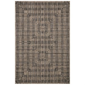 loloi isle rug in brown and black