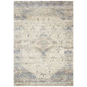 loloi revere rug in ivory and blue