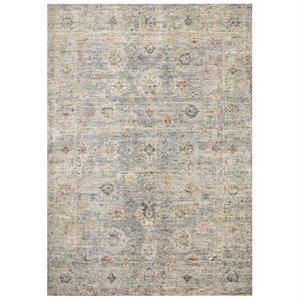 loloi revere rug in light blue and beige