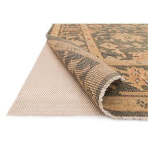 premium grip rubber rug pad in beige