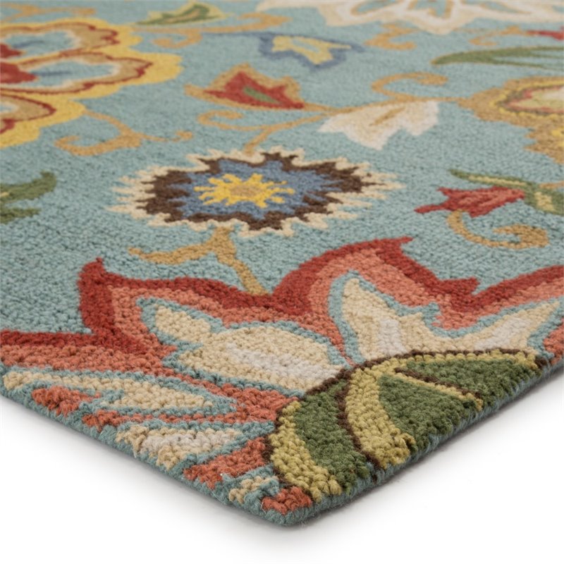 Jaipur Living Hacienda 8 X 10 Hand Tufted Wool Area Rug In Light Blue Rug111744