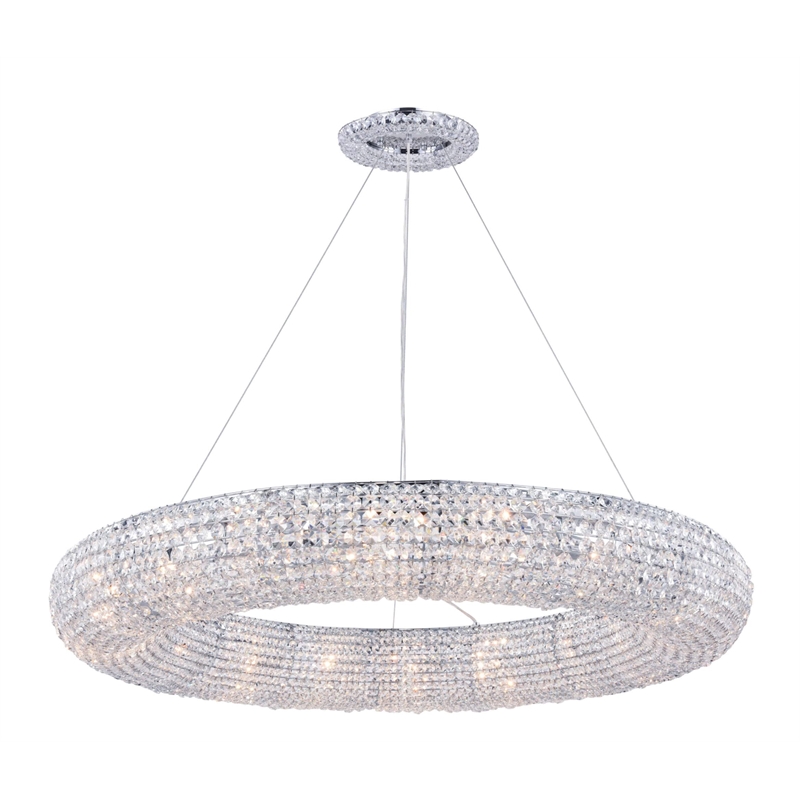 Elegant Lighting Paris 18 Light Chandelier in Chrome