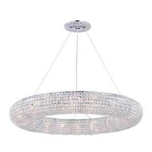 Elegant Lighting Paris 18 Light Chandelier in Chrome