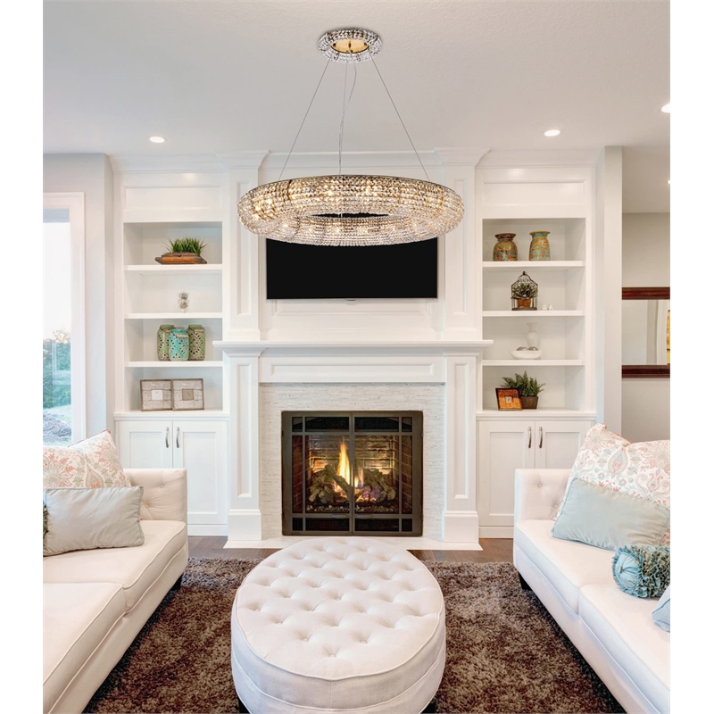 Elegant Lighting Paris 18 Light Chandelier in Chrome