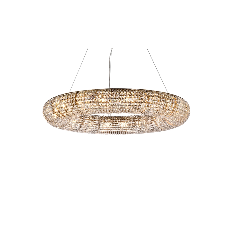 Elegant Lighting Paris 18 Light Chandelier in Chrome