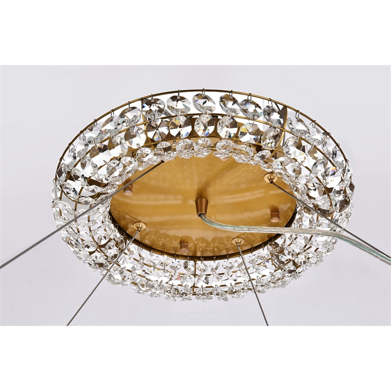 Elegant Lighting Paris 24 Light Chandelier in Chrome