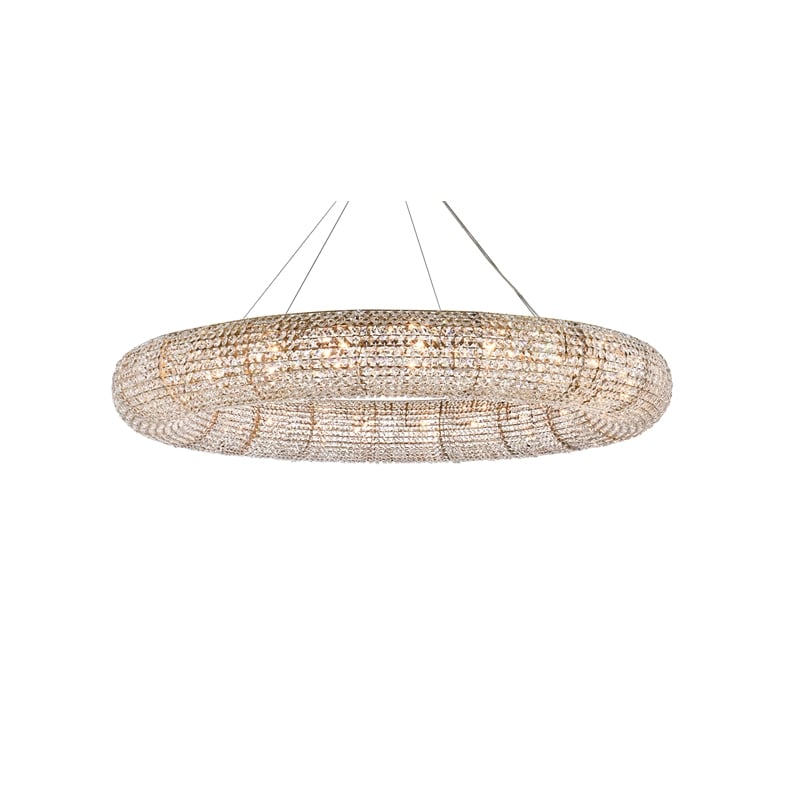Elegant Lighting Paris 24 Light Chandelier in Chrome