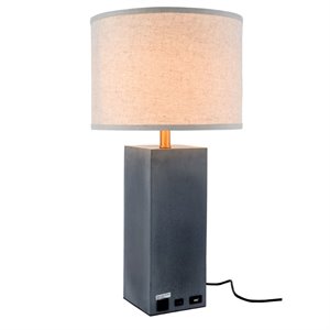 elegant lighting brio table lamp in concrete