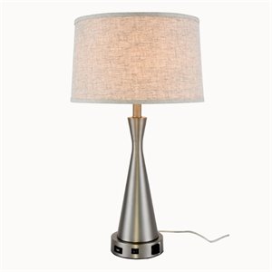elegant lighting brio table lamp in vintage nickel