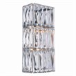 Elegant Lighting Cuvette 2 Light Vantiy Light in Chrome