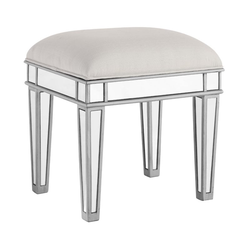 Elegant Lighting Chamberlan Mirrored Dressing Stool