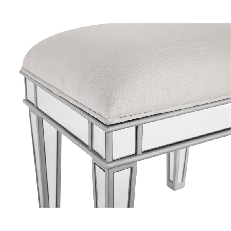 Elegant Lighting Chamberlan Mirrored Dressing Stool