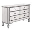 Elegant Lighting Chamberlan 6 Drawer Mirrored Dresser