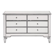 Elegant Lighting Chamberlan 6 Drawer Mirrored Dresser