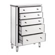 Elegant Lighting Chamberlan 5 Drawer Mirrored Chest