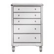 Elegant Lighting Chamberlan 5 Drawer Mirrored Chest