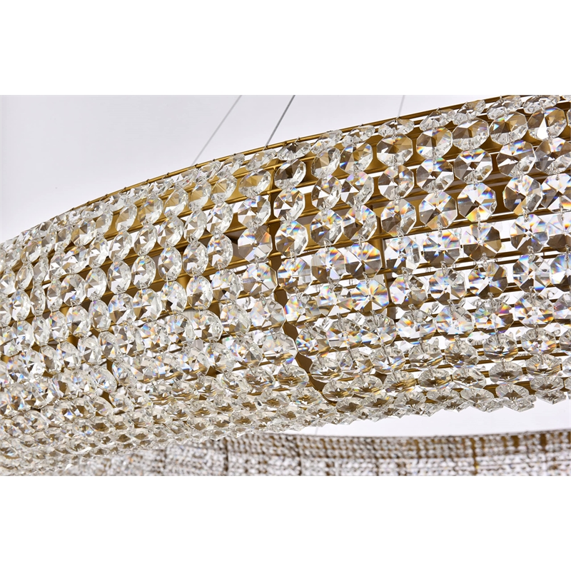 Elegant Lighting Paris 30-Light Royal Cut Crystal & Steel Chandelier in Chrome