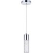 Elegant Lighting Constellation Modern Clear LED Pendant in Chrome