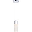 Elegant Lighting Constellation Modern Clear LED Pendant in Chrome