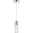 Elegant Lighting Constellation Modern Clear LED Pendant in Chrome