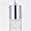 Elegant Lighting Constellation Modern Clear LED Pendant in Chrome