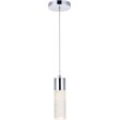 Elegant Lighting Constellation Modern Clear LED Pendant in Chrome
