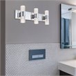Elegant Lighting Vega 6 Light Clear LED Vanity Light in Chrome