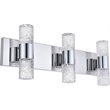 Elegant Lighting Vega 6 Light Clear LED Vanity Light in Chrome