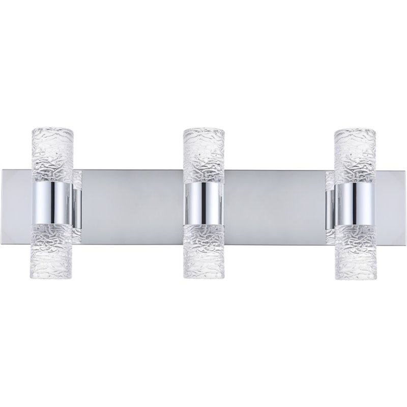 Elegant Lighting Vega 6 Light Clear LED Vanity Light in Chrome