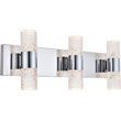 Elegant Lighting Vega 6 Light Clear LED Vanity Light in Chrome