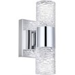Elegant Lighting Vega 2 Light Clear LED Vanity Light in Chrome
