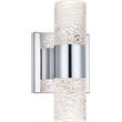 Elegant Lighting Vega 2 Light Clear LED Vanity Light in Chrome
