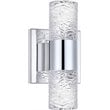 Elegant Lighting Vega 2 Light Clear LED Vanity Light in Chrome