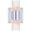 Elegant Lighting Vega 2 Light Clear LED Vanity Light in Chrome