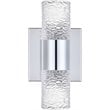 Elegant Lighting Vega 2 Light Clear LED Vanity Light in Chrome