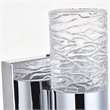 Elegant Lighting Vega 2 Light Clear LED Vanity Light in Chrome