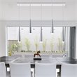Elegant Lighting Fantasia 5 Light Metal LED Island Pendant in Chrome