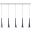Elegant Lighting Fantasia 5 Light Metal LED Island Pendant in Chrome
