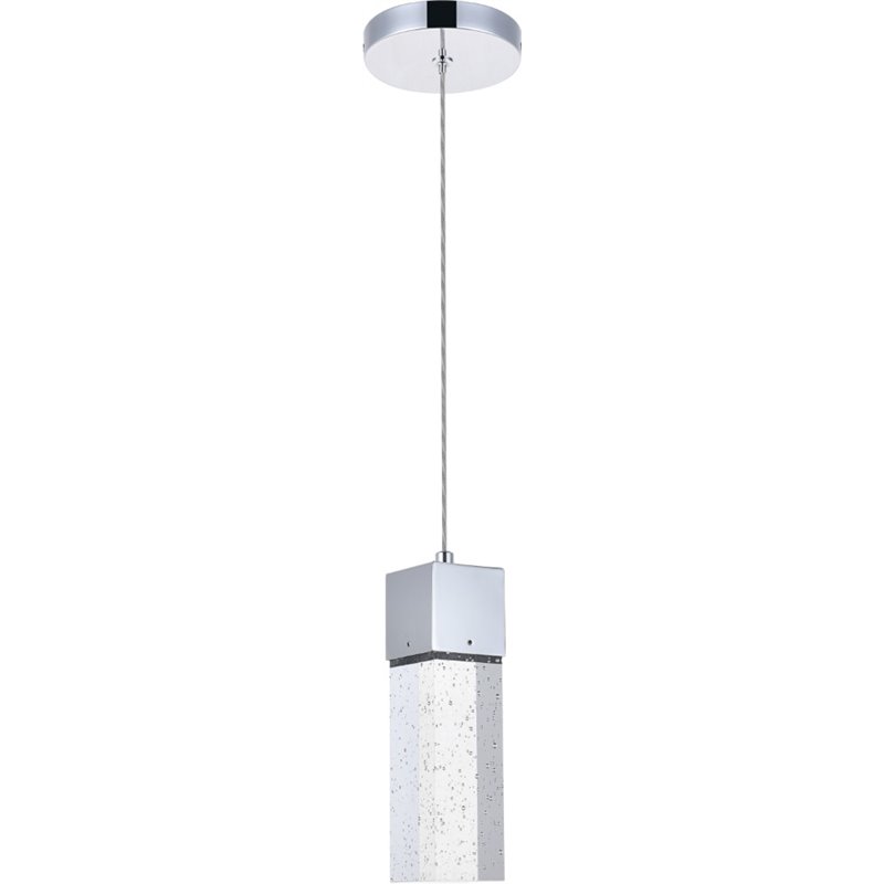 Elegant Lighting Novastella Royal Cut Crystal LED Pendant in Chrome