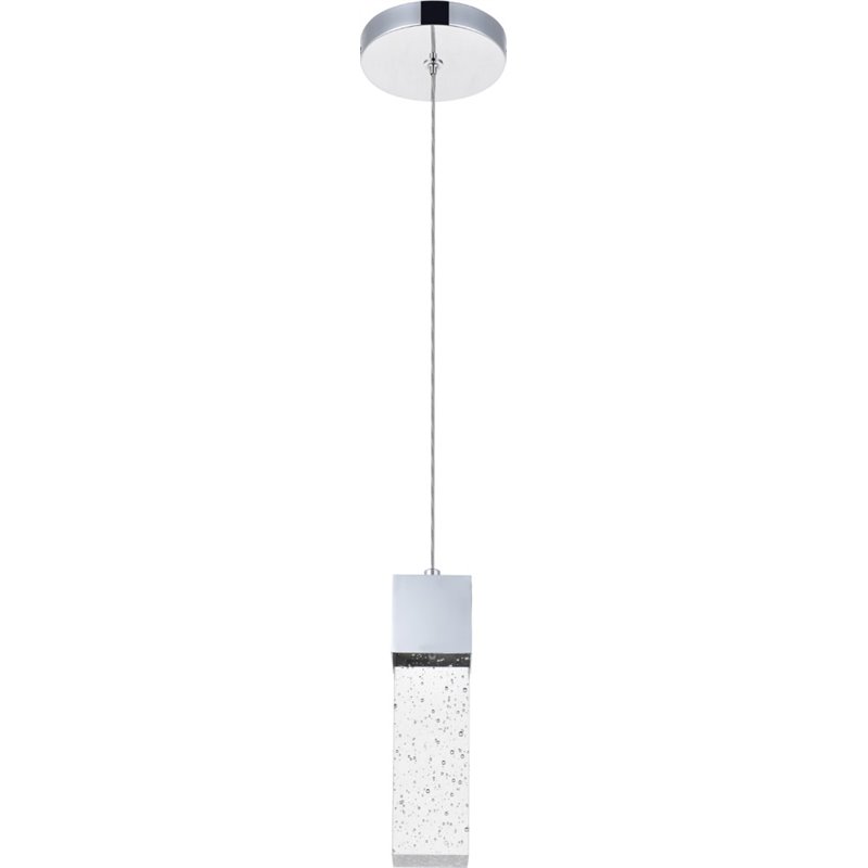 Elegant Lighting Novastella Royal Cut Crystal LED Pendant in Chrome