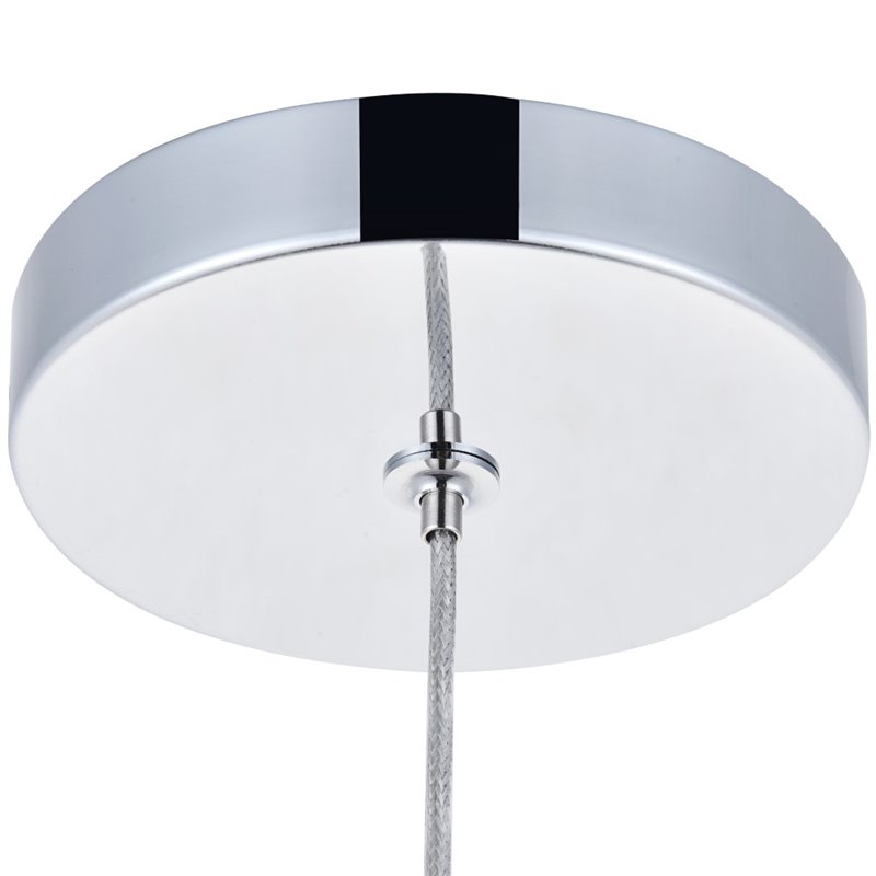 Elegant Lighting Novastella Royal Cut Crystal LED Pendant in Chrome