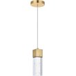 Elegant Lighting Novastella Royal Cut Crystal LED Pendant in Gold