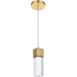 Elegant Lighting Novastella Royal Cut Crystal LED Pendant in Gold