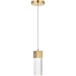 Elegant Lighting Novastella Royal Cut Crystal LED Pendant in Gold