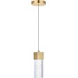 Elegant Lighting Novastella Royal Cut Crystal LED Pendant in Gold